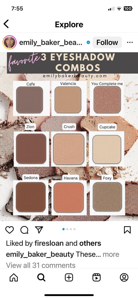 Sient Makeup, Eyeshadow Combos, Natural Eyeshadow Looks, Fall Eyeshadow Looks, Summer Eyeshadow, Eyeshadow For Green Eyes, Maskcara Makeup, Eyeshadow Ideas, Random Products