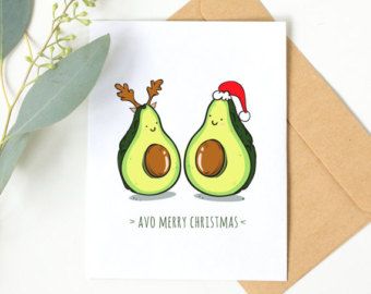 Avo Merry Christmas! Avocado Christmas Card; Avocado Pun; Christmas Cards; Avocado Pun; Seasonal Card; Holiday Card Avocado Christmas, Funny Christmas Puns, Christmas Puns, Seasons Greetings Card, Merry Christmas Funny, Merry Christmas Card Greetings, Merry Christmas Greetings, Printable Christmas Cards, Funny Christmas Cards