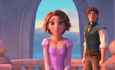 Okay. I'm being Rapunzel at the end of the movie Tangled for Halloween. Finally found a Disney Princess who actually looks like me! Rapunzel Short Hair, Rapunzel Y Flynn, Tangled 2010, Disney Quizzes, Rapunzel Disney, Rapunzel And Flynn, Jennifer Lee, Disney Theory, Rapunzel And Eugene