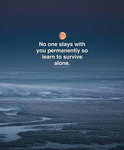 Learn to live alone✔️ Inspiring People Quotes, Life Mantras, Cute Quotes For Life, Lessons Learned In Life, Truth Of Life, English Quotes, People Quotes, Reality Quotes, Lessons Learned