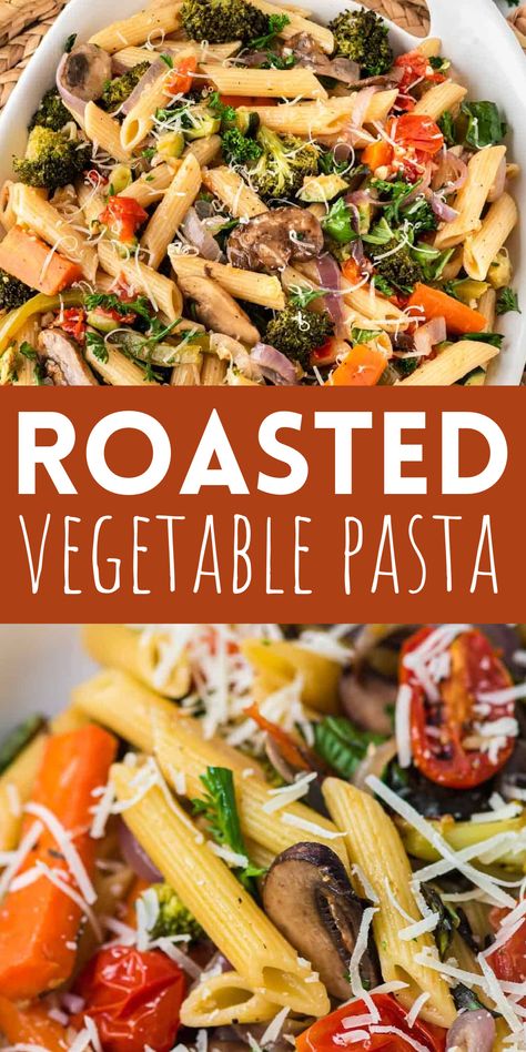 Vegetable Primavera Pasta, Roasted Vegetable Pasta Primavera, Roasted Veggie Pasta, Pasta And Veggies, Vegetable Recipes Dinner, Veggie Pasta Recipes, Vegetable Pasta Recipes, Vegetable Pasta Bake, Pasta With Olives