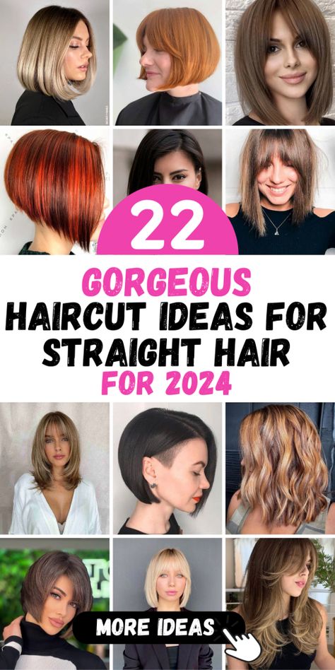 Top 22 Straight Haircut Ideas 2024: Styles for Men & Women, All Lengths Women’s Straight Haircut, Haircut Ideas For Straight Hair, Straight Haircut Ideas, Ideas For Straight Hair, Haircut For Straight Hair, Mid Length Straight Hair, Medium Straight Haircut, Straight Haircut, Hipster Haircut