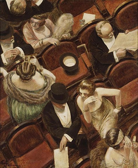 Au theatre, 1910-1915 // By Albert Guillaume (1873-1942) | Flickr A Night At The Opera, Art Exhibition Posters, Theatre Poster, Post Impressionism, Popular Art, Portrait Sketches, A4 Poster, Art Themes, Exhibition Poster