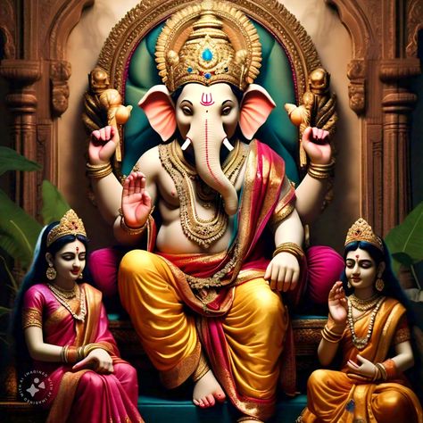 "Riddhi and Siddhi, Ganesha’s divine consorts, embody prosperity and success. 🌟 #RiddhiSiddhi #DivineProsperity"
"Embrace the blessings of Riddhi and Siddhi, the symbols of Ganesha’s abundance. 💫 #SpiritualSignificance #GaneshasWives"
"Riddhi and Siddhi guide us towards spiritual and material fulfillment. 🕉️ #GaneshaBlessings #Abundance"
"Through Riddhi and Siddhi, Lord Ganesha bestows wisdom and prosperity. 🙏 #WisdomAndWealth #GaneshasGifts"
"Invoke Riddhi and Siddhi to align with Ganesha’s ene Riddhi Siddhi, Lord Ganesha, Ganesha, Spirituality