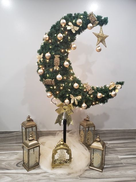 Ramadan Vibes Decoration, Eid Decoration Ideas Home, Ramadan Tree, Eid Decoration Ideas, Ramadan Home Decor, Eid Ul Fitr Decorations, Diy Eid Decorations, Ied Mubarak, Eid Mubarek