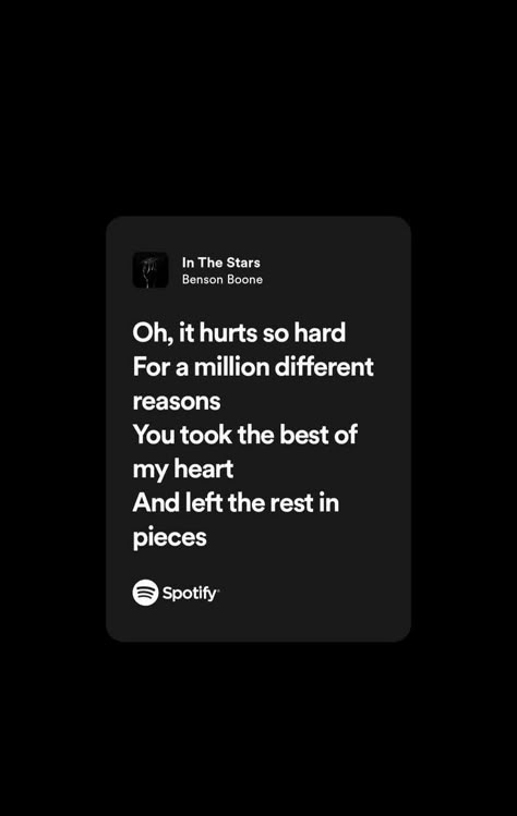 #spotify #music #lyrics #bensonboone #inthestars #love #brokenheart Headphones For Iphone, Songs That Describe Me, Song Lyric Posters, Rap Lyrics Quotes, Meaningful Lyrics, Song Suggestions, Song Lyric Quotes, Lyrics Aesthetic, In The Stars