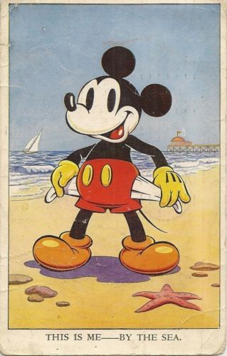 vintage mickey postcard c.1953..    My caption would say, "This is me, and why I can't go to DW." Old Mickey Mouse, Mickey Love, Disney Posters, Mickey Mouse Wallpaper, Disney Vintage, Disney Side, Mickey And Minnie Mouse, Vintage Mickey Mouse, Mickey Mouse And Friends