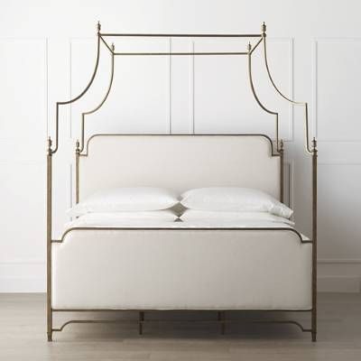 Whitby Canopy Bed | Frontgate Queen Canopy Bed, Simple Bed Designs, Elegant Bedding, Gorgeous Bedrooms, Bedroom Furnishings, Furniture Placement, Simple Bed, Iron Bed, Canopy Bed