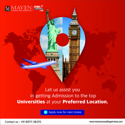 🎓 Ready to elevate your game and chase those dreams? We're here to make your study abroad journey smoother than ever! 🌍 Apply now and secure your spot in the best universities around the globe. Your future is only a click away. 💫 #StudyAbroad #DreamUniversity #GlobalEducation 🚀 Get in touch with us for expert counselling at +91 89711 38370 or visit www.mavenconsultingservices.com For more Information regarding Study Abroad Introductory Post, Best Universities, Global Education, Best University, To Study, Study Abroad, Media Design, Social Media Design, The Globe