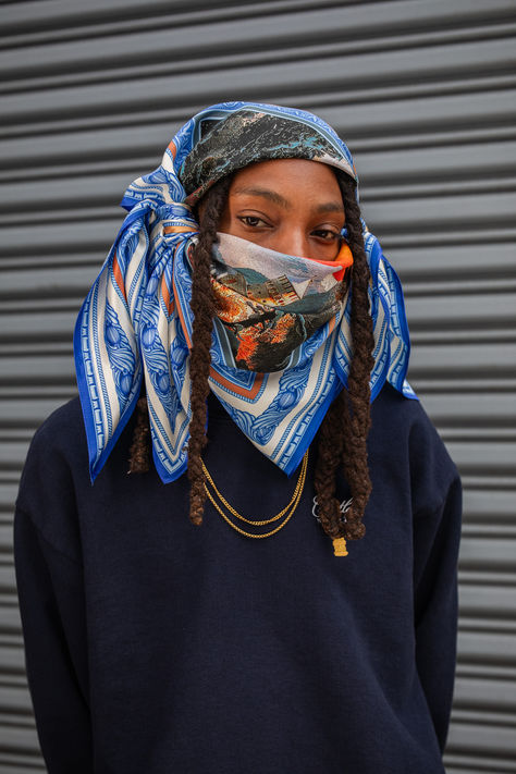 Pirate Silk Bandanas Dreads Bandana, Bandana Loc Styles, Bandana Hairstyles Men, Bandana Streetwear, Bandana Aesthetic, Silk Bandanas, Bandana Fashion, Bandana Outfit, Pirate Bandana