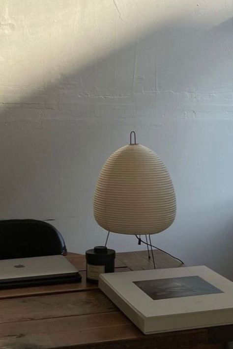 unique rice paper desk lamp Noguchi Lamp, Decor Minimalist, Interior Inspo, My New Room, New Room, Interior Design Inspiration, Wabi Sabi, Interior Details, Interior Spaces