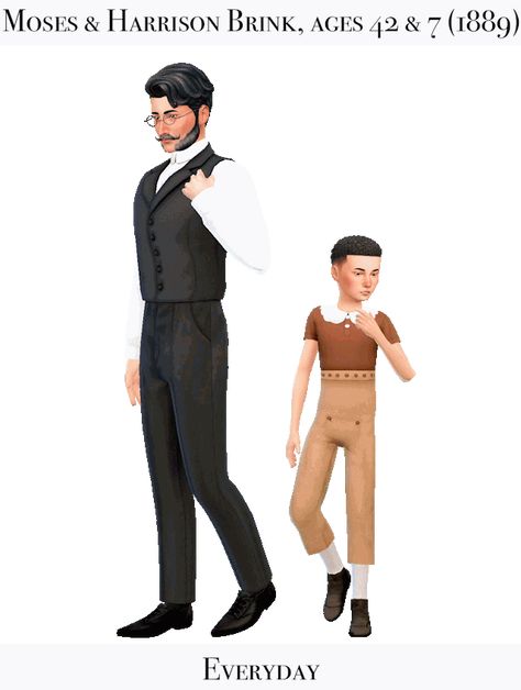 Moses Sims 4 1900s Cc Male, 1890s Sims 4 Cc Men, Sims 4 Historical Cc, Victorian Male, Sims 4 Decades Challenge, Victorian Men, Sims 4 Challenges, Sims 4 Children, Sims Ideas