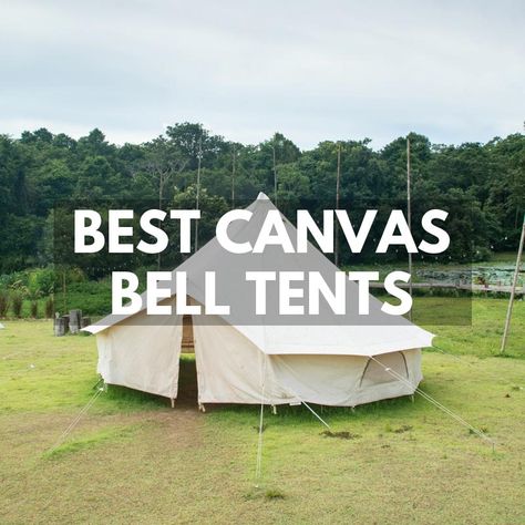 https://www.gearassistant.com/best-canvas-bell-tent Check out the top 10 canvas bell tents of 2023 for your next outdoor adventure. #CampingGear #OutdoorAdventure Canvas Tent Glamping, Bell Tent Living, Tent Life, Canvas Wall Tent, Bell Tent Platform, Tent Stove Bell Tent Uk, Yurt Tent, Canvas Bell Tent, Bell Tents