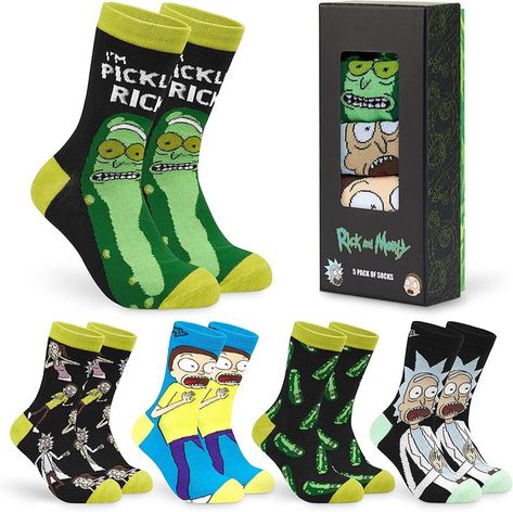 For under £20 you can get Some cool socks (Who doesn't love socks at Christmas?) from the hit adult animation Rick & Morty with the Pickle Rick design!

Unique \ Christmas gifts for men \ Secret Santa \ Xmas \ Under £20 Rick And Morty Merch, Rick E Morty, Stocking Fillers For Men, Funny Socks For Men, Funny Gifts For Men, Rick Y Morty, Work Socks, Socks Men, Popular Series