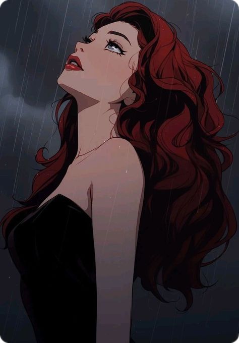 Red Haired Princess, Princess Red Hair, Red Hair Princess, Red Hair Cartoon, Disney Art Style, No Escape, Dark Feminine Aesthetic, Digital Art Anime, Cartoon Profile Pics