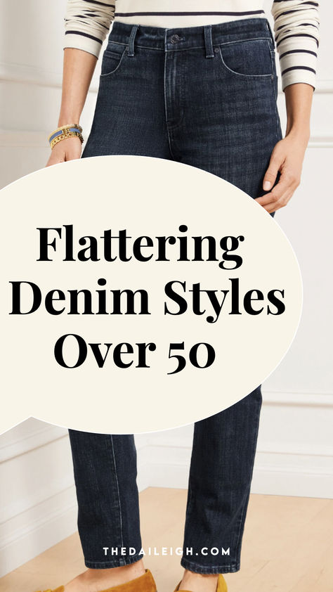 Flattering denim styles for women over 50 Light Denim Jeans Outfit, New Mom Outfits, Mom Wardrobe Essentials, Mom Outfits Spring, Classic Wardrobe Basics, Denim Jeans Outfit, Over 40 Outfits, Classic Wardrobe Essentials, Light Denim Jeans