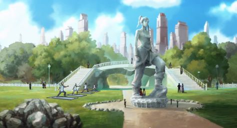 Korra's statue Avatar Korra, Make Avatar, Meta Analysis, Team Avatar, Avatar World, Make A Person, Legend Of Korra, Fan Fiction, Aang