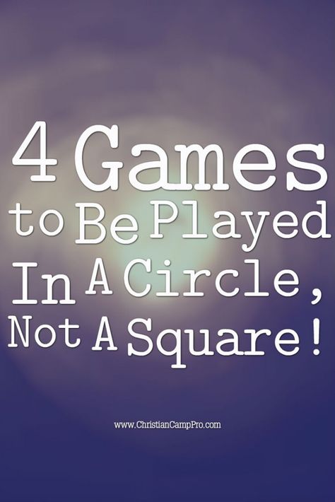 Circle games are a great way to get everyone involved by forming a large circle in which everyone gets to participate. Circles are universal symbols of union and community, so it’s a natural way to incorporate team building with fun game time. Zoo Animal Alphabet, Flirty Assassin, and Bunny Hunt, are just a few of [...] Rec Games, Youth Group Games Indoor, Universal Symbols, Large Group Games, Camp Games, Group Games For Kids, Summer Camp Games, Christian Camp, Youth Group Activities