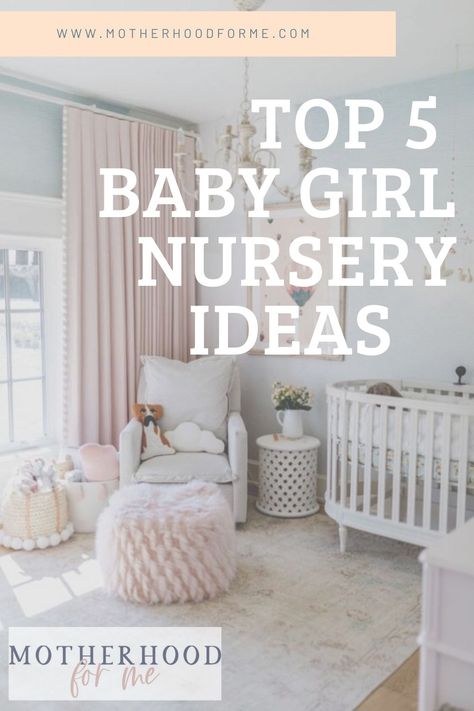 Gray Pink Nursery, Blue And Pink Nursery Ideas, Girl Nursery Wall Ideas, Girl Nursery Not Pink, Blue Pink Nursery, Wallpaper For Nursery Girl, Baby Girl Paint Colors, Girl Nursery Accent Wall Ideas, Baby Girl Nursery Paintings