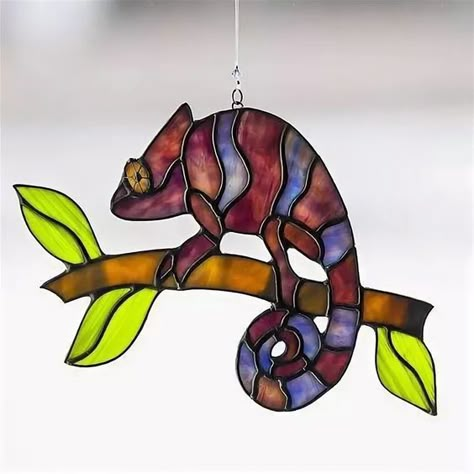 Glass Art Installation, Stained Glass Sun Catchers, Glass Sun Catchers, Stained Glass Night Lights, Stained Glass Gifts, Stained Glass Animals, Stained Glass Sun, Painted Glass Art, Glass Suncatchers