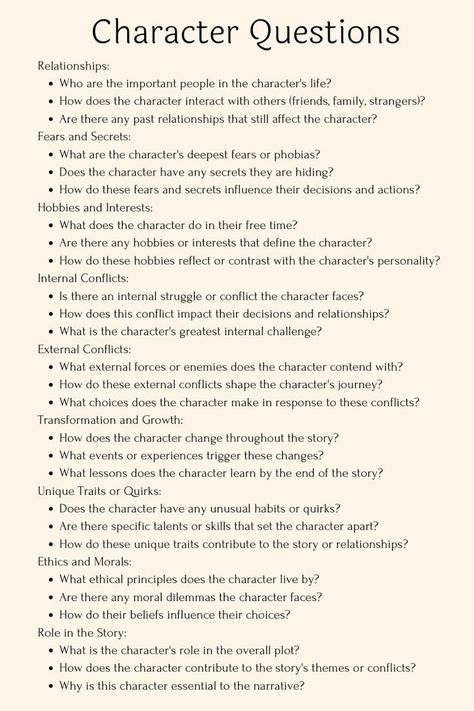 A character building chekclist for motivation and writing inspiration #writing #writingprompt #writingabook #author #tips #tutorial Writing A Book For Beginners, Tips For Writing A Book Character Development, Character Board Inspiration, Building A Character Writing, Ideas For A Book Writing, Writing Prompts Characters, Good Writing Tips, Writing World Building, Talents For Characters