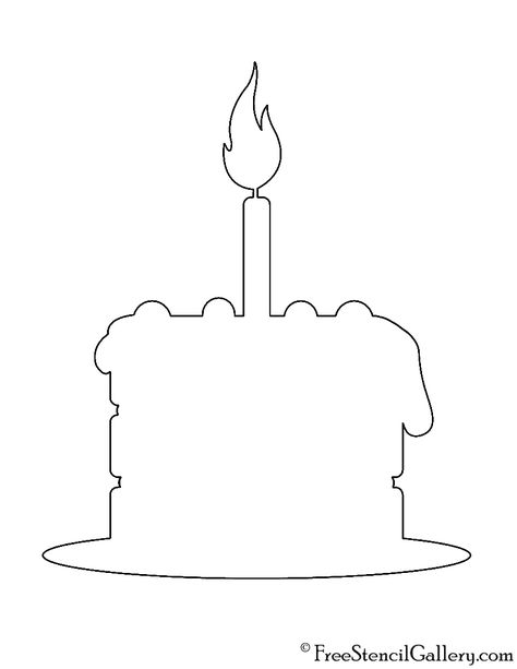 Birthday Cake Stencil | Free Stencil Gallery Cake Stencil, A Birthday Cake, Free Stencils, Cake Pictures, Cake Designs Birthday, Xbox Games, Picture Search, Free Movies, Cake Designs