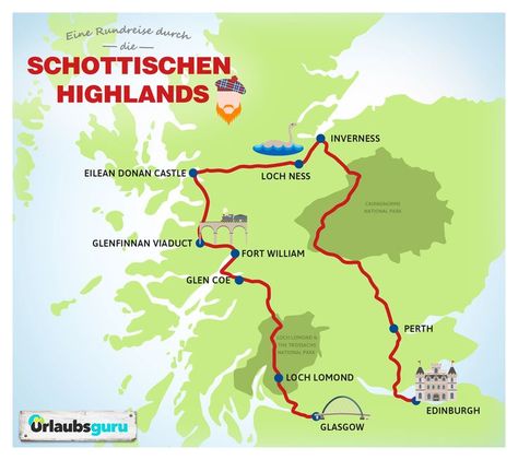 Rundreise durch die schottischen Highlands | Urlaubsguru.de Best Places In Europe, Scotland Road Trip, Places In Scotland, Castles In Scotland, Camping Holiday, Holiday Quotes, Visit Scotland, Road Trip Hacks, Adventure Quotes