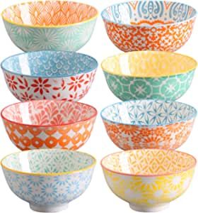 Kitchen Bowl, Ice Cream Bowls, Rice Snacks, Colorful Bowls, Sauce For Rice, Small Ceramic Bowl, Colorful Desserts, Salad Pasta, Serving Bowl Set