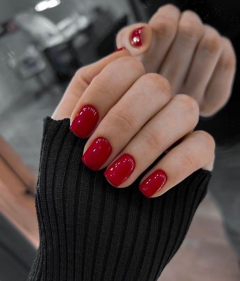 Short New Year’s Nails Red 2024 24 Ideas: Classy Designs & Trends Red Nail, Nails Red, New Year's Nails, Nails Inspo, Red Nails, Nails Ideas, Stylish Nails, Nailed It, New Year's