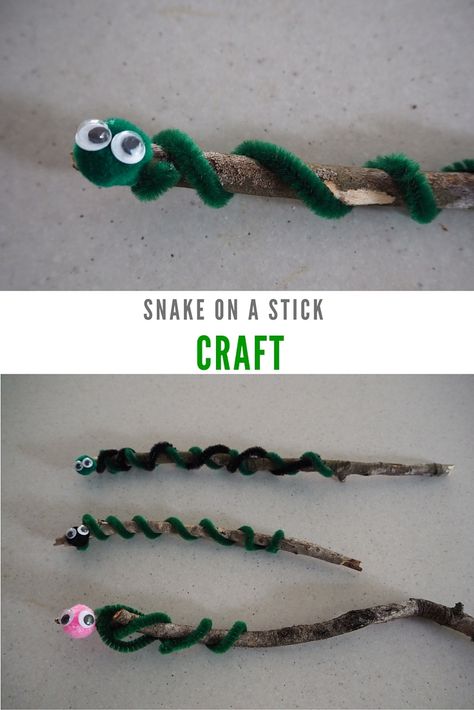 snake on a stick craft Moses Rod To Snake Craft, Paul Bitten By Snake Craft, Bronze Snake Bible Craft, Preschool Snake Activities, Rattlesnake Craft, School Diorama, Adam And Eve Craft, Preschool Bible Activities, Moses Craft