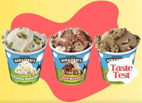 25 Popular Ben & Jerry’s Ice Cream Flavors, Ranked Popular Ice Cream Flavors, Cheesecake Photos, Strawberry Cheesecake Ice Cream, Pint Of Ice Cream, Cheesecake Ice Cream, Ice Cream Brands, Ice Cream Base, Ben And Jerrys Ice Cream, Banana Flavored