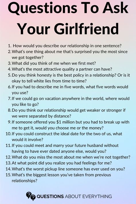 A list of deep questions to ask your girlfriend Questions To Ask Girlfriend, Question Game For Friends, Girlfriend Questions, Questions To Ask Your Girlfriend, Fun Relationship Questions, No Emotions, Question Games, Question Games For Couples, Cute Texts For Her