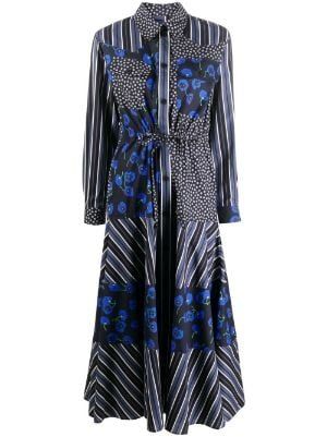 KENZO for Women | Designer Fashion | FARFETCH Kenzo Dress, Dressy Hats, Kenzo Clothing, Mixed Print Dress, Collared Shirt Dress, Printed Shirt Dress, Green Midi Dress, Abayas Fashion, Vestido Casual