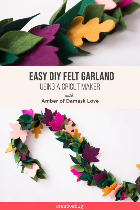 Diy Felt Garland, Christmas Art For Kids, Crafts Fall, Fall Leaf Garland, Fall Art Projects, Holiday Crafts For Kids, Felt Garland, Felt Decorations, Fall Leaf