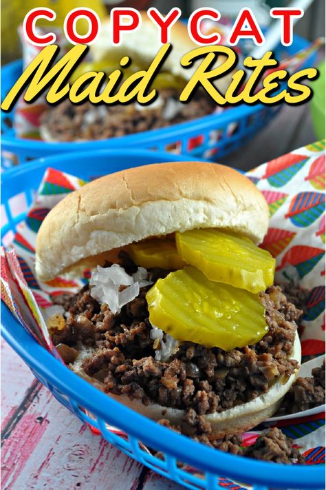 Maidrites Recipe, Maid Rite Recipe, Maid Rites, Loose Meat Sandwich, Iowa Recipes, Maid Rite Sandwiches, Loose Meat, Loose Meat Sandwiches, Recipe Copycat