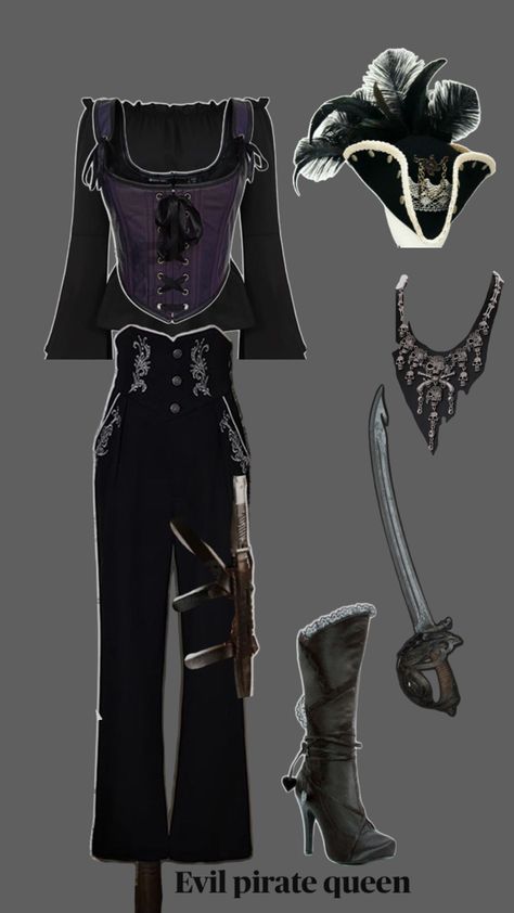 Evil Pirate, Pirate Queen, Queen, Fashion Outfits