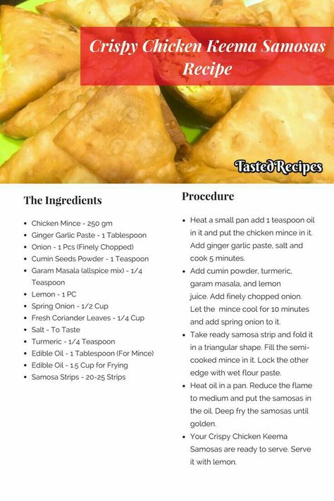 Chicken Samosa Recipes, Samosa Recipes, Keema Samosa, Chicken Samosa, Easy Samosa Recipes, Chicken Keema, Samosa Recipe, Indian Appetizers, Iftar Recipes