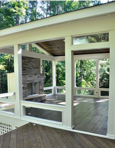 Elevated Back Porch, Second Story Screened In Porch, Yard Oasis, Screened Porch Designs, Relaxing Summer, Building A Porch, Summer Porch, House With Porch, Porch Design