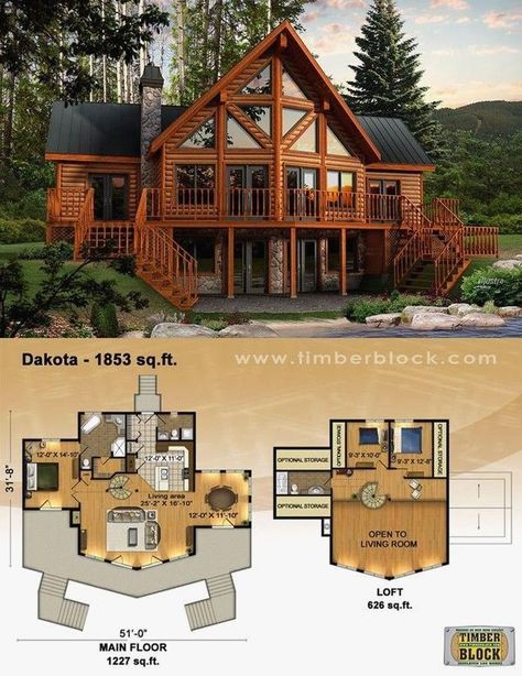 Dröm Hus Planer, Log Cabin House Plans, Log Cabin House, Log Cabin Living, Log Home Designs, Log Home Plans, Log Cabin Ideas, Cabin Home, Cabin Floor