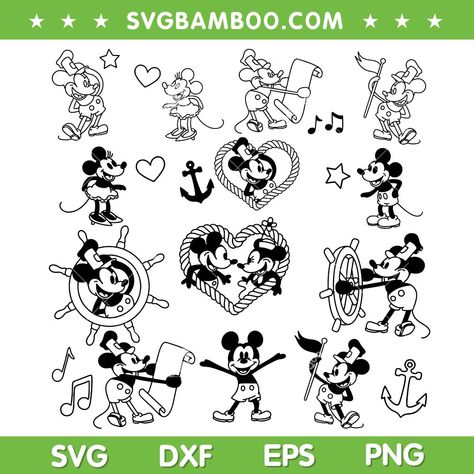 Steamboat Willie Tattoo, Steamboat Mickey, Mickey Tattoo, Mickey Mouse Steamboat Willie, Disney Silhouette, Steamboat Willie, White Birthday, Bottle Cap Images, Bullet Journal Themes