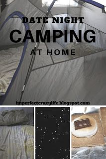 Date Night idea: Camping at home. Set up a tent and some lights. You have a start of a great evening Camping Fashion Women, Tent Camping Ideas, Camping At Home, Kids Camping Party, Camping Date, Camping Party Decorations, Camping Food List, Date Night Ideas For Married Couples, Creative Date Night Ideas