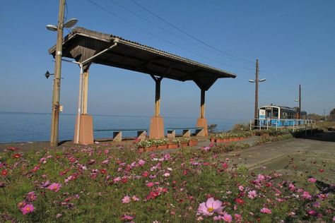 JR Shimonada Station｜What to See & Do｜Visit Ehime - Ehime Tourism Information Shimonada Station, Japan Tips, Ehime, Japanese Landscape, Shoot Film, Popular Movies, Tv Drama, Train Station, Movies And Tv Shows