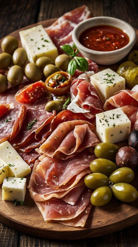 Cured Meat Board, Hoco Dinner, Cured Meat Platter, Italian Antipasto Platter, Antipasto Platter Italian, Sausage Platter, Antipasti Platter, Charcuterie Board Meats, Italian Antipasto