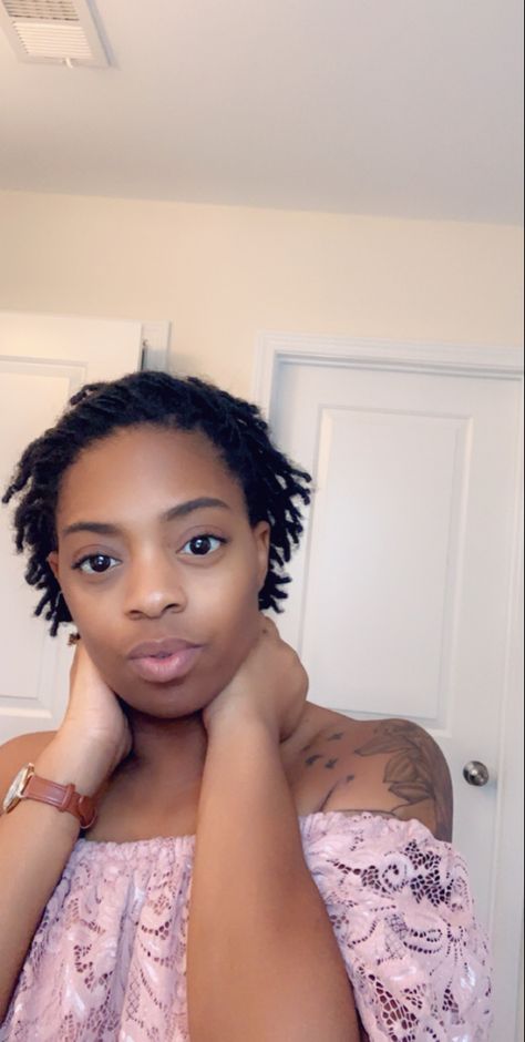 Locs To The Side, Styles For Short Starter Locs, Short Starter Locs, Locs Styles, Cute Flirty, Get Up And Go, Starter Locs, Loc Journey, Loc Styles