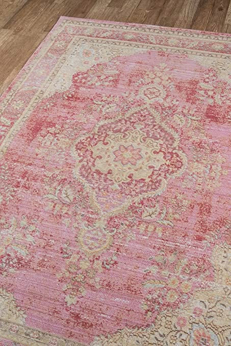 Momeni Rugs, Pink House, Medallion Rug, Pink Area Rug, Rug Pink, Medallion Design, College Apartment, Pink Room, Pink Bedroom