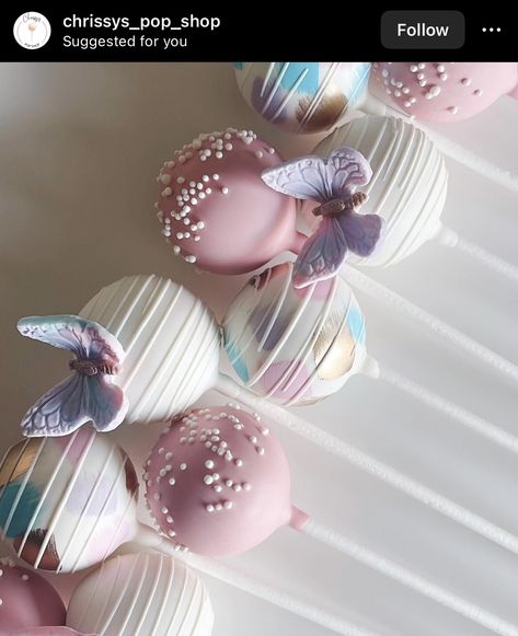 Butterfly Cake Pops Birthday, Fairy Cake Pops, Butterfly Cake Pops, Glitter Cake Pops, Cake Pop Designs, Birthday Cake Pops, Butterfly Cake, Fairy Cake, Butterfly Baby Shower