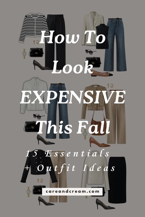 Looking to nail the old money fall aesthetic? Check out our guide with 15 key items for the perfect old money fall capsule wardrobe. Discover fall wardrobe essentials and chic outfit ideas fall for a quiet luxury look. Create timeless old money fall outfits effortlessly this season! Rich Mom Vibes Outfits, Brunette Outfits Aesthetic, Old Money Fall Aesthetic, Fall Capsule Wardrobe 2024, Womens Fall Wardrobe, Old Money Wardrobe Essentials, Old Money Fall, Olivia Dunne, Minimalist Wardrobe Essentials