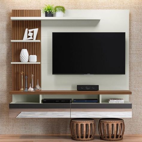 Led Pannel Ideas, टीवी यूनिट डिजाइन, Tv Mural, Backdrop Tv, Tv Mounted, Tv Cupboard, Tv Unit Furniture Design, Tv Unit Decor, Modern Tv Wall Units