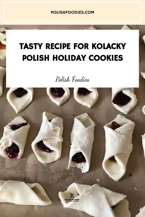 Looking for Polish kolacky recipe? Check out this easy recipe for the most famous Polish Christmas cookies. Kolacky Recipe, Easy Kolacky Recipe, Polish Christmas Cookies, Polish Dessert Recipes, Polish Cookies, Polish Desserts, Christmas Cookbook, Pork Soup, Polish Christmas