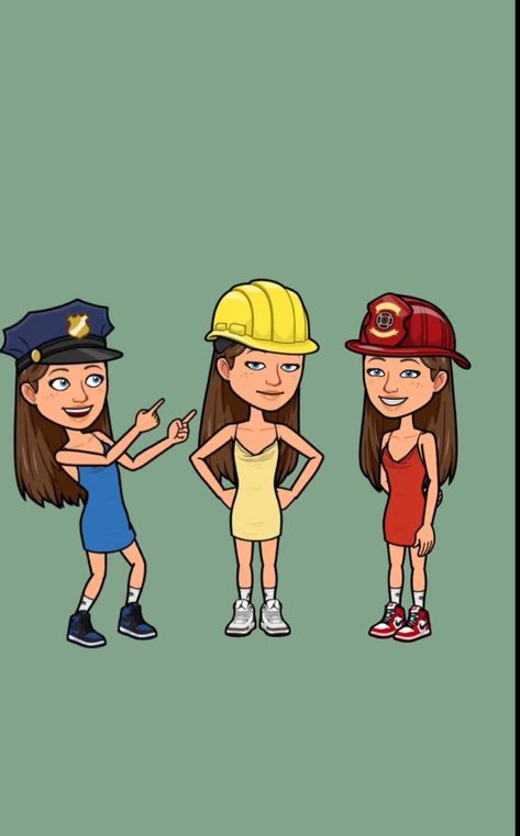 Matching Bitmojis For 3 Friends, Matching Bitmojis For 3 Best Friends, Matching Bitmojis For 5 Friends, Bitmoji Outfits For 3 Friends, Bitmoji Halloween Costume Ideas, Matching Trio Bitmojis, Trio Snapchat Outfits, Trio Matching Bitmoji Outfits, Matching Snapchat Bitmoji Outfits For 3